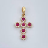 Dije Cruz Tupida 2.35gr / 1 1/4 in / Oro Amarillo 18K %