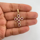 Dije Cruz Tupida 2.35gr / 1 1/4 in / Oro Amarillo 18K %