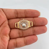 Herraje Corona Cinturon 4.2gr / 1 1/4 in / Tres Oros 18K %