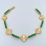 Pulso Tennis Trebol 18.05gr / 8 in / 3.66mm Oro Amarillo Nac.Esp. 18K %