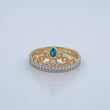 Anillo Tiara 2.3gr / T6 1/4 / Dos Oros Amarillo Blanco 18K %