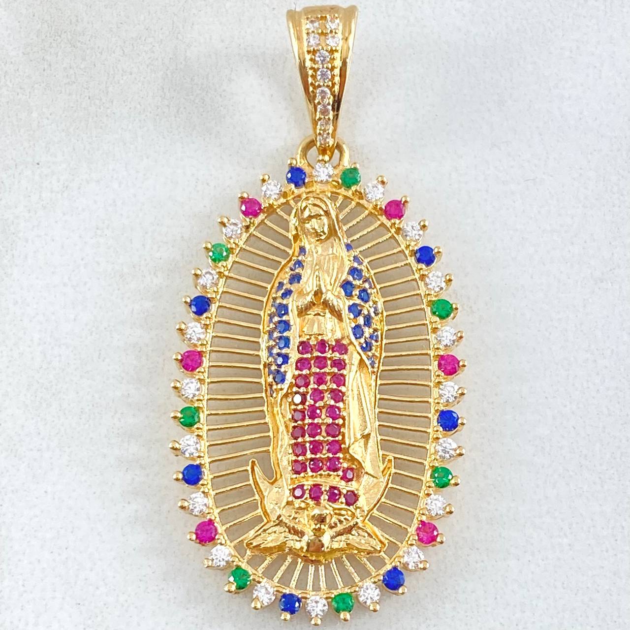 Dije Virgen Guadalupe Filigrana 7gr / 4.3cm / Oro 18K *