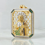 Pendant San Judas Tadeo Frame 13.85gr / 4.7cm (1.9in) / 18K Gold *