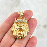 Pendant Lion Face 12.85gr / 4cm (1.6in) / 18K Gold *