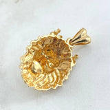 Pendant Lion Face 12.85gr / 4cm (1.6in) / 18K Gold *