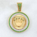 Pendant Crown Medal 7gr / 2.3cm / 0.9in / 18K Gold *
