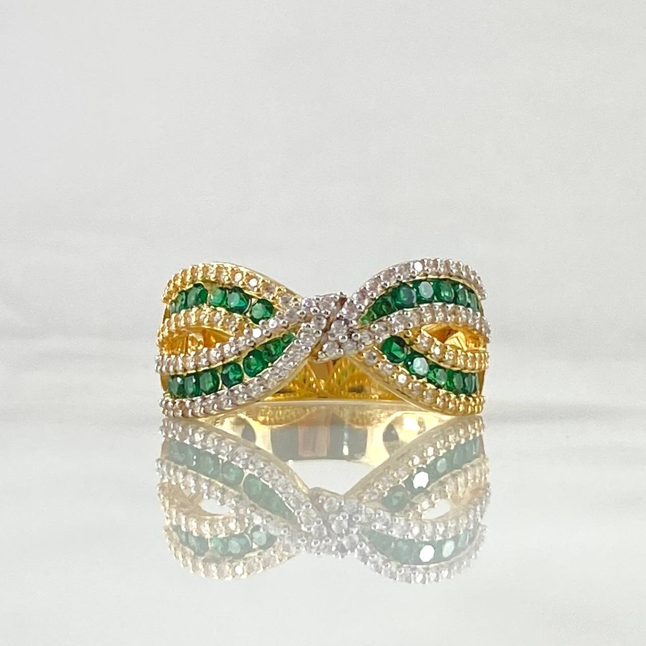 Infinity Bow Ring 5.65gr / Size 7 3/4 / 18K Gold *