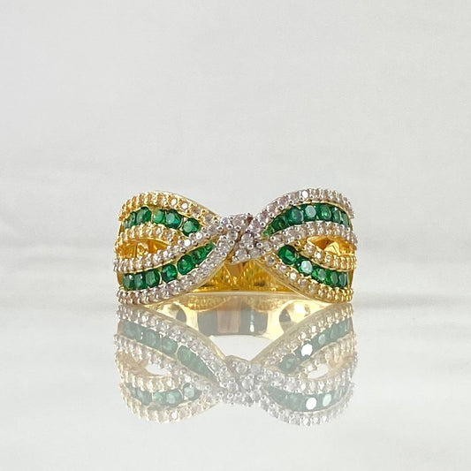 Infinity Bow Ring 5.65gr / Size 7 3/4 / 18K Gold *