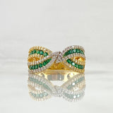 Infinity Bow Ring 5.65gr / Size 7 3/4 / 18K Gold *