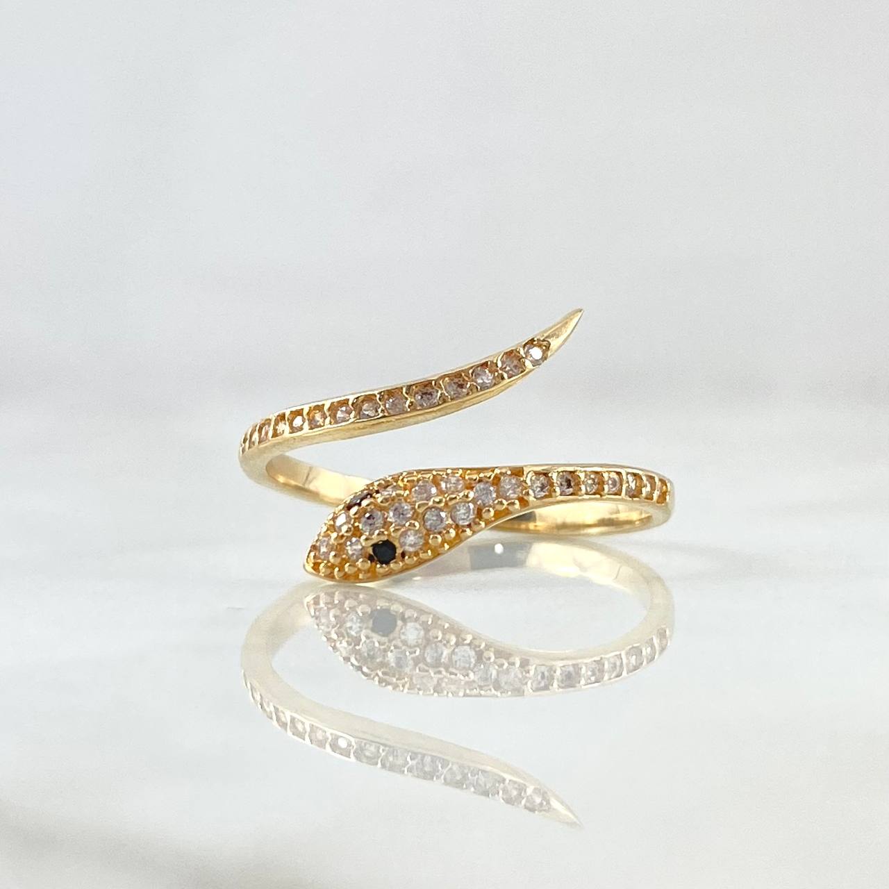 Snake Ring 2.1gr / Size 7 1/4 / 18K Gold *