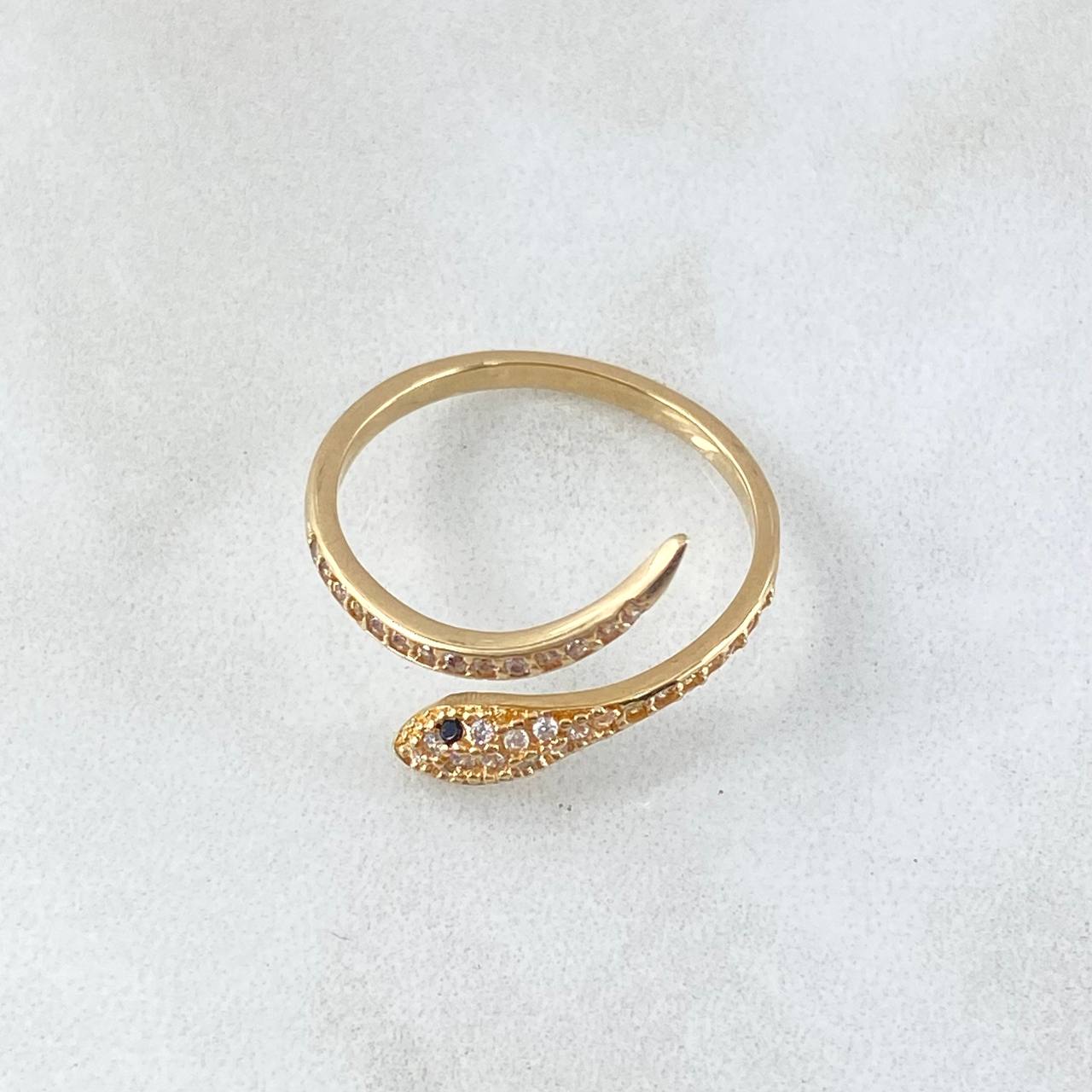 Snake Ring 2.1gr / Size 7 1/4 / 18K Gold *