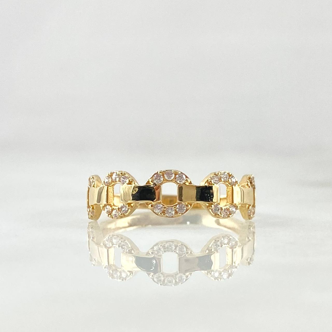 Partial Cuban Ring 1.6gr / Size 5 3/4 / 18K Gold *