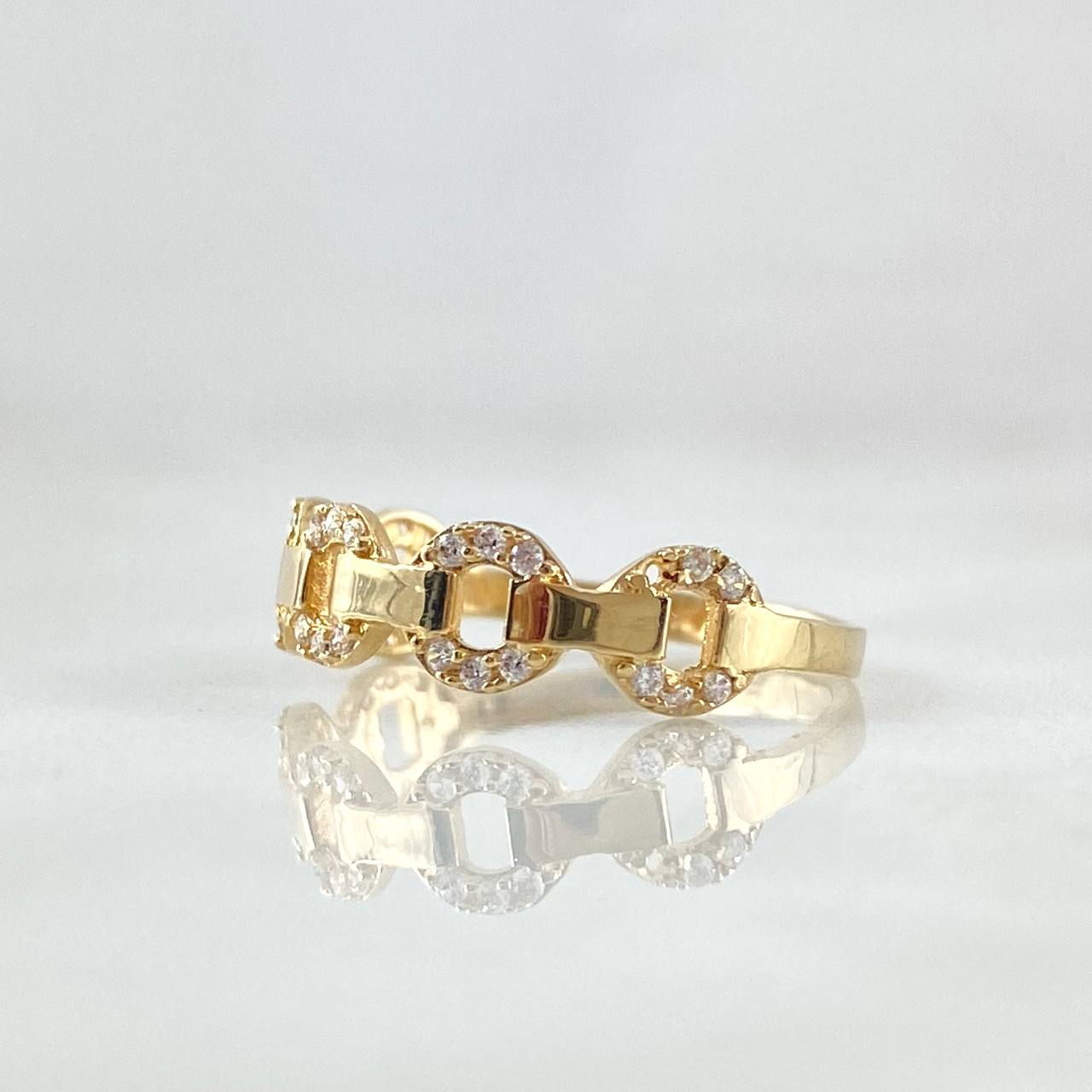 Partial Cuban Ring 1.6gr / Size 5 3/4 / 18K Gold *