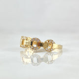 Partial Cuban Ring 1.6gr / Size 5 3/4 / 18K Gold *