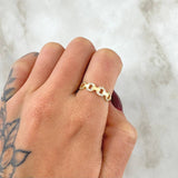Partial Cuban Ring 1.6gr / Size 5 3/4 / 18K Gold *