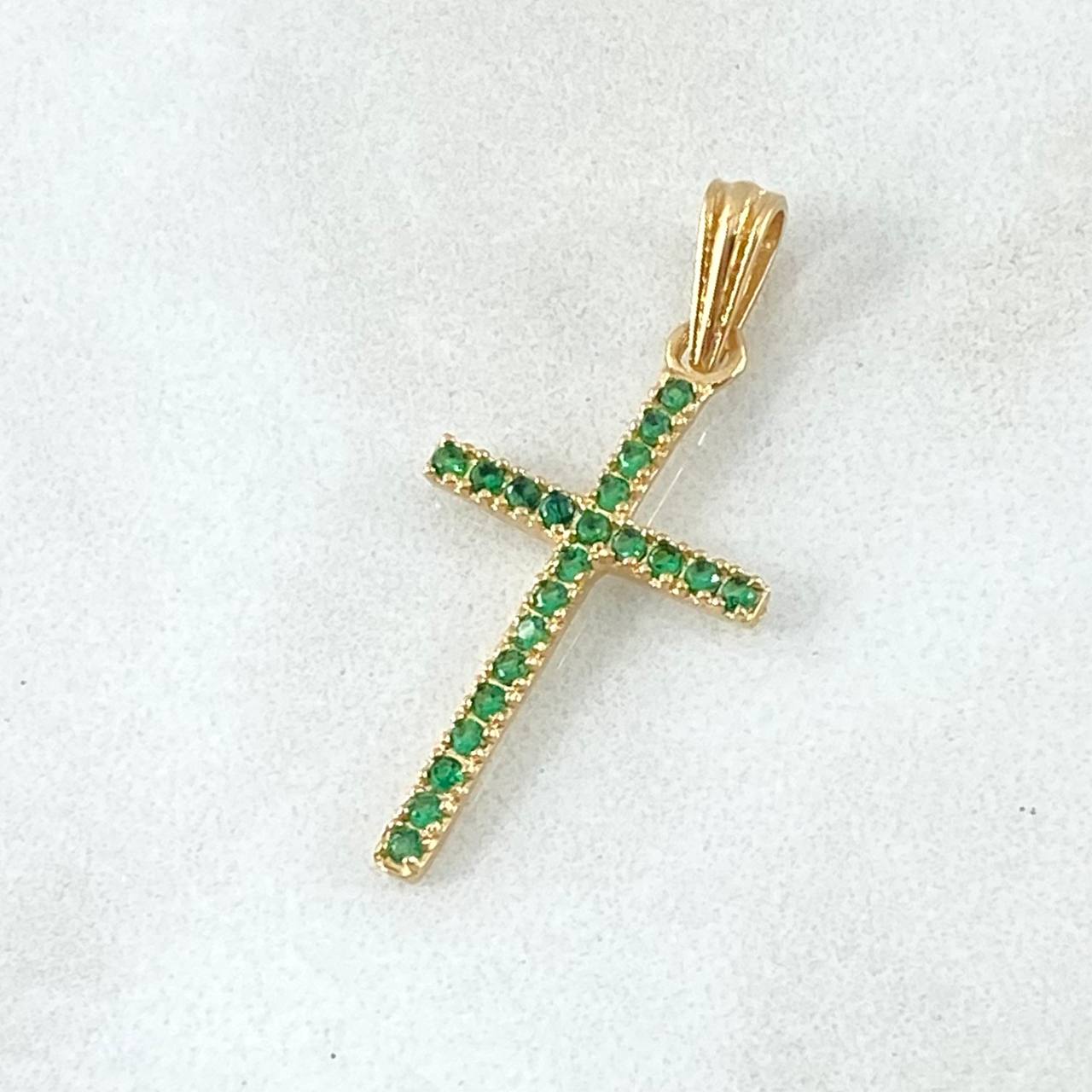 Pendant Dense Cross 1gr / 2.8cm (1.1in) / 18K Gold *