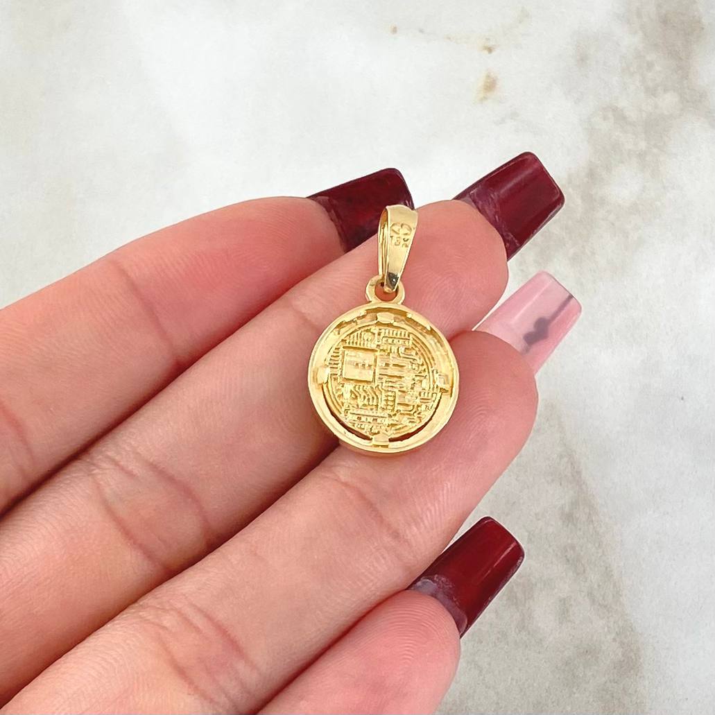 Pendant Coin 2.85gr / 2.5cm (1.0in) / 18K Gold