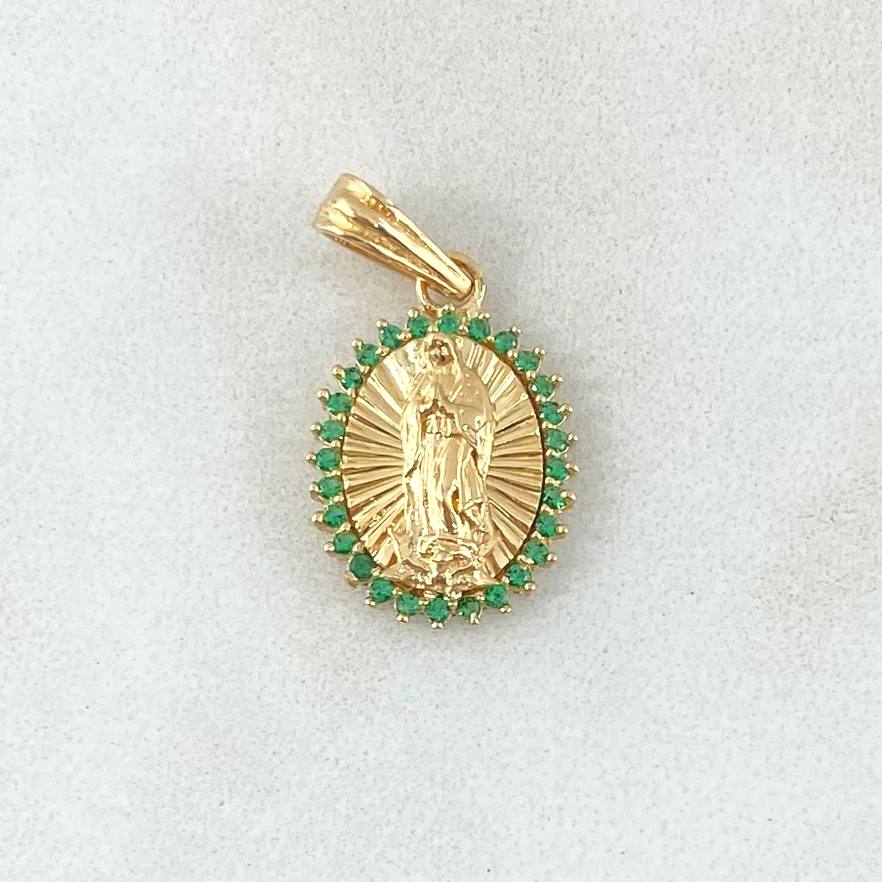 Virgin Guadalupe Pendant 1.75gr / 2cm / 0.8in / 18K Gold *