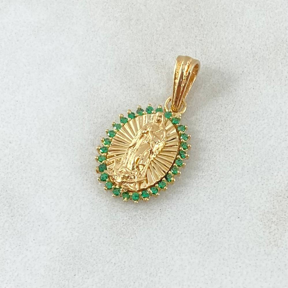 Virgin Guadalupe Pendant 1.75gr / 2cm / 0.8in / 18K Gold *