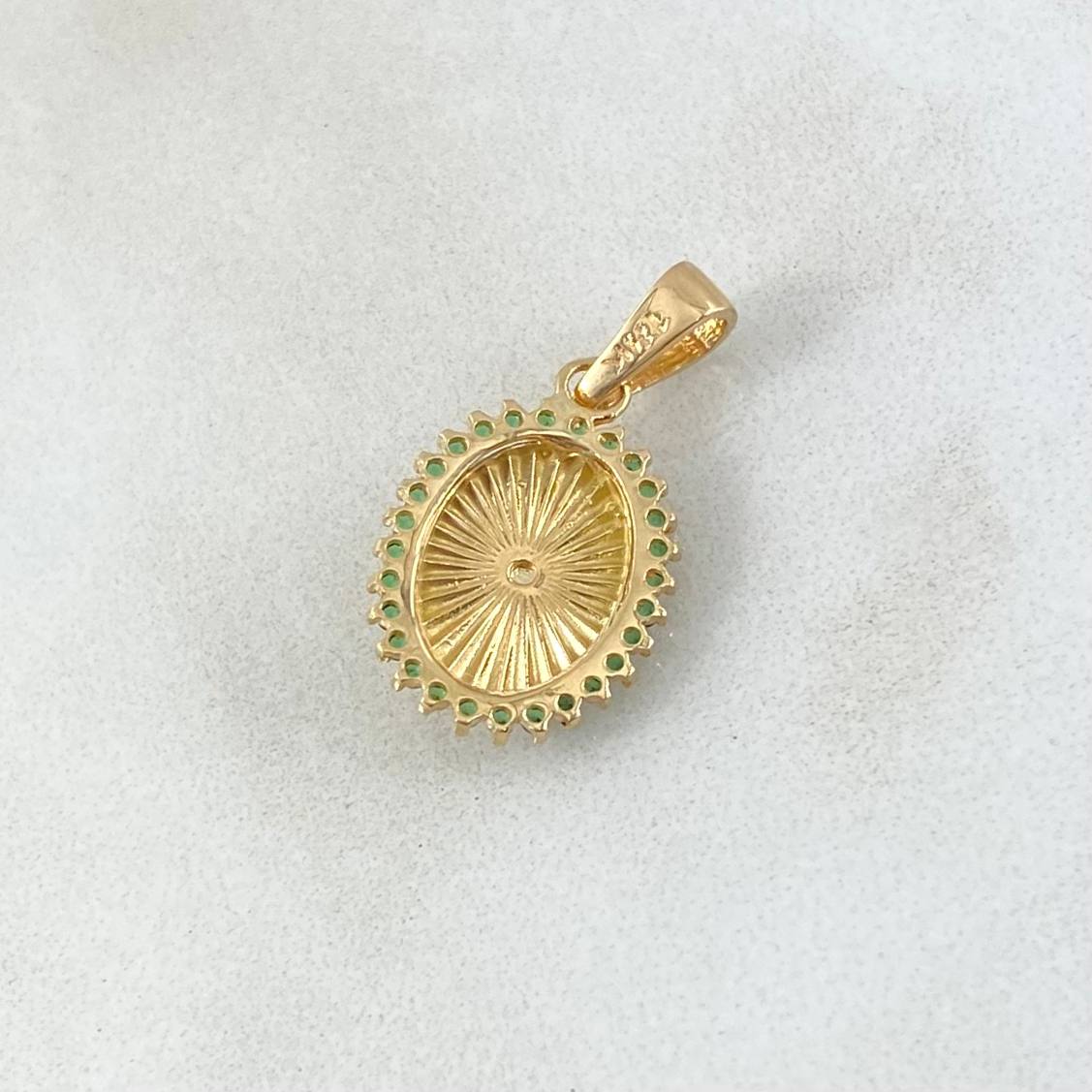 Virgin Guadalupe Pendant 1.75gr / 2cm / 0.8in / 18K Gold *