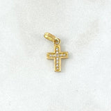 Pendant Cross 0.7gr / 1.6cm (0.6in) / 18K Gold *