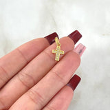 Pendant Cross 0.7gr / 1.6cm (0.6in) / 18K Gold *