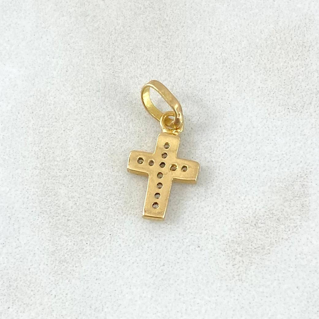Pendant Cross 0.7gr / 1.6cm (0.6in) / 18K Gold *