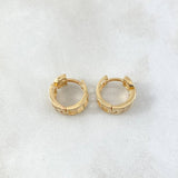 Candongas Carril Cubano 2.9gr / 1cm / Oro 18K *