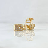 Candongas Carril Cubano 2.9gr / 1cm / Oro 18K *