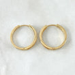 Hoop Earrings Track 4.5gr / 2cm (0.8in) / 18K Gold *