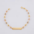Pulso Bebé GC Placa Rectangular Ovalada 1.5g / 5 3/4 in / 3.3mm Tres Oros 18K