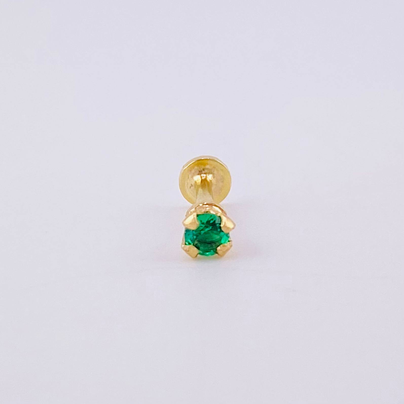 Piercing Chispa Circulo 0.35g / 1/2 in Oro Amarillo 18K