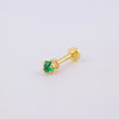 Piercing Chispa Circulo 0.35g / 1/2 in Oro Amarillo 18K