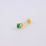 Piercing Chispa Circulo 0.35g / 1/2 in Oro Amarillo 18K