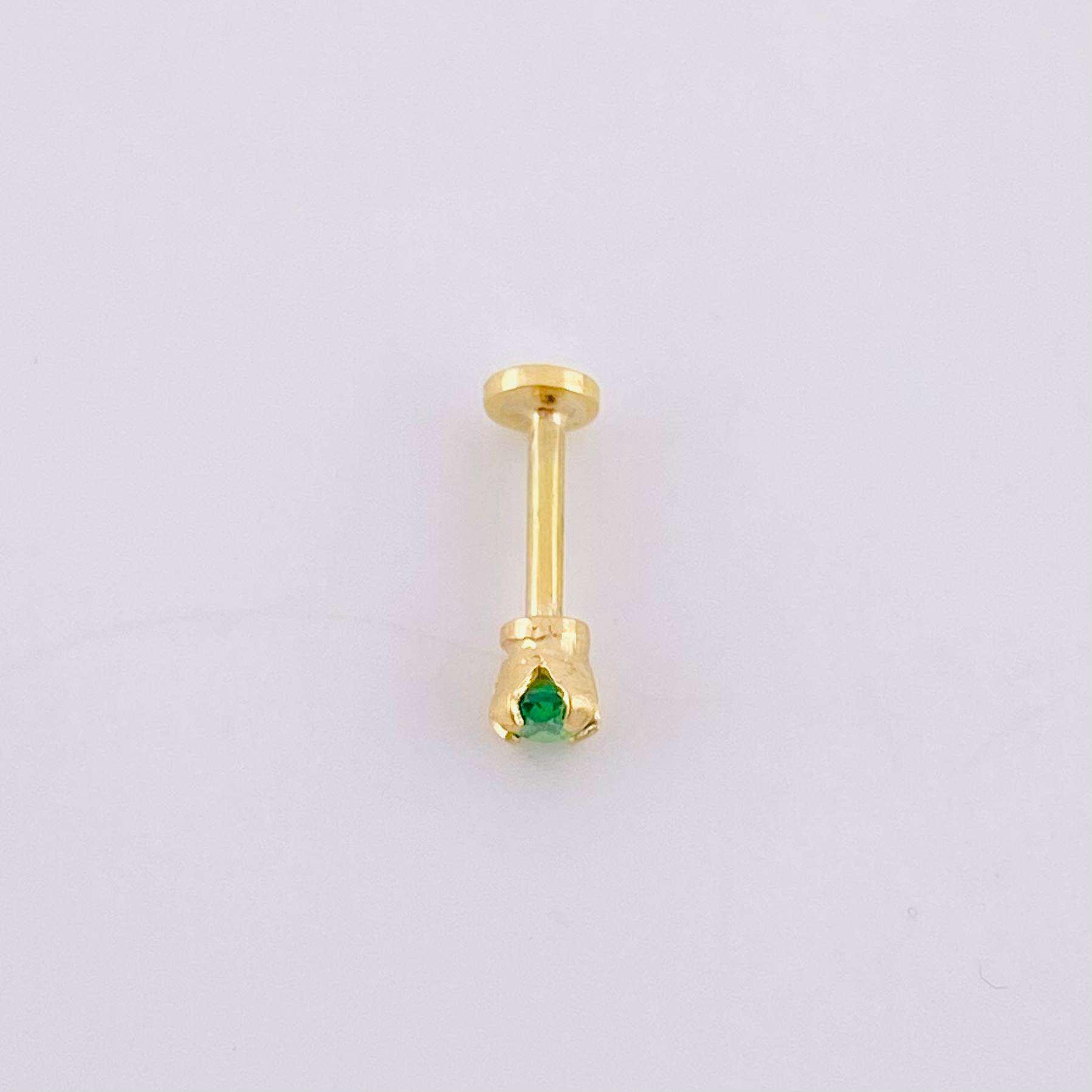 Piercing Chispa Circulo 0.35g / 1/2 in Oro Amarillo 18K