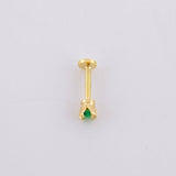 Piercing Chispa Circulo 0.35g / 1/2 in Oro Amarillo 18K