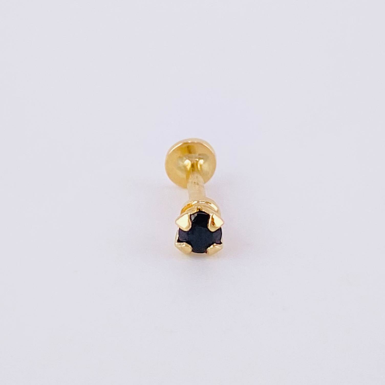 Piercing Chispa Circulo 0.35g / 1/2 in Oro Amarillo 18K
