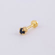 Piercing Chispa Circulo 0.35g / 1/2 in Oro Amarillo 18K