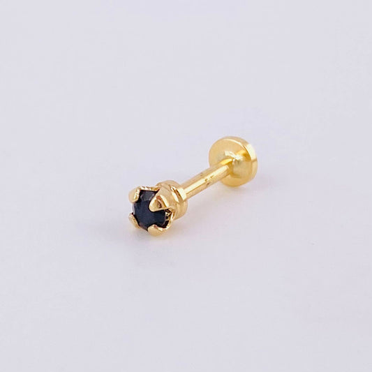 Piercing Chispa Circulo  0.35g / 1/2 in Oro Amarillo 18K