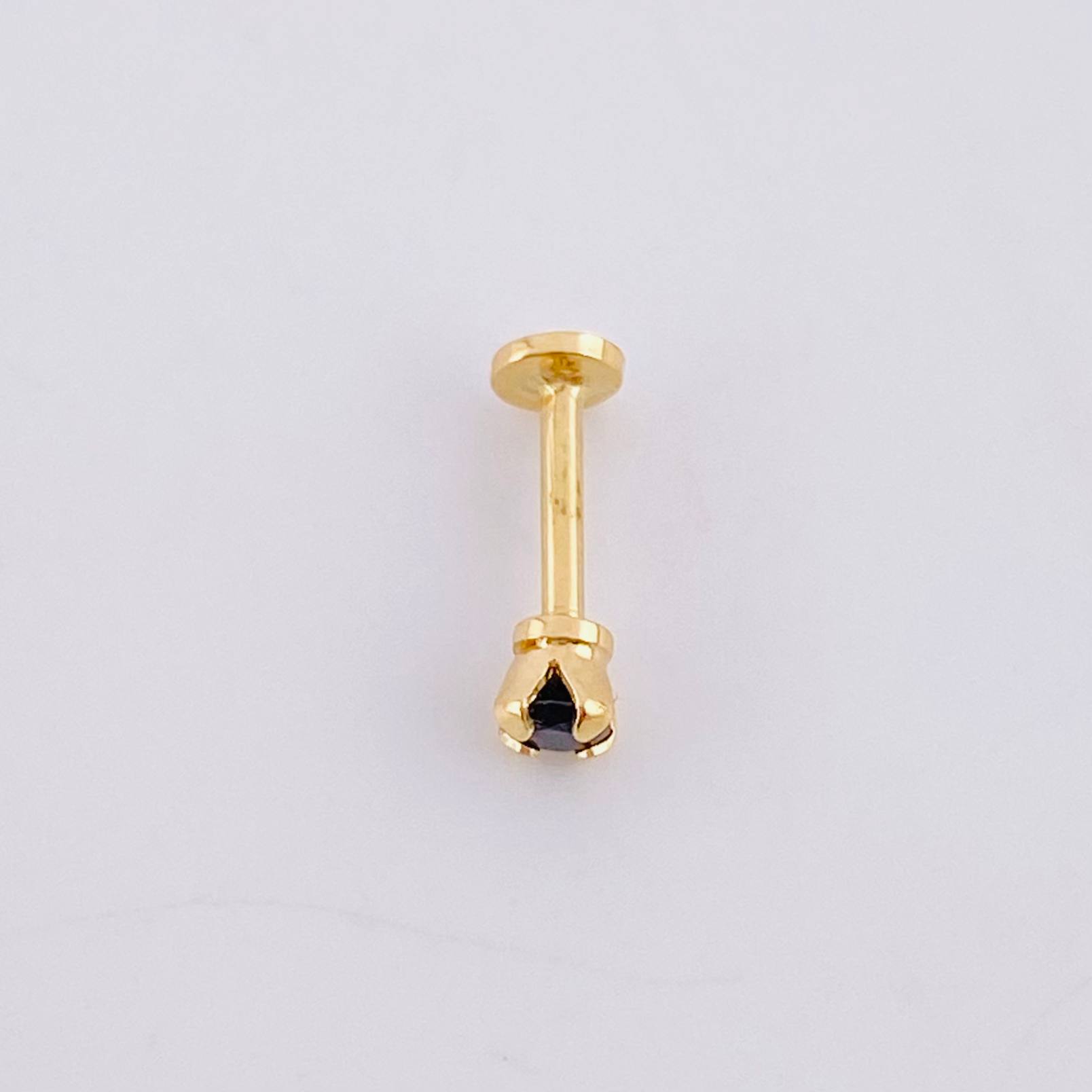 Sparkle Circle Piercing 0.35g / 1/2 in 18K Yellow Gold