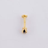 Piercing Chispa Circulo 0.35g / 1/2 in Oro Amarillo 18K