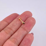 Sparkle Circle Piercing 0.35g / 1/2 in 18K Yellow Gold