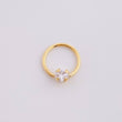 Piercing Aro Chispa Central 0.3g / 1/2 in Oro Amarillo 18K