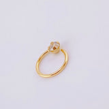 Piercing Aro Chispa Central 0.3g / 1/2 in Oro Amarillo 18K