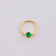 Central Spark Hoop Piercing 0.25g / 1/2 in 18K Yellow Gold