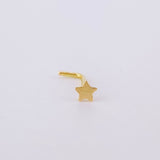 Piercing Chispa Estrella 0.1g / 1/4 in Oro Amarillo 18K