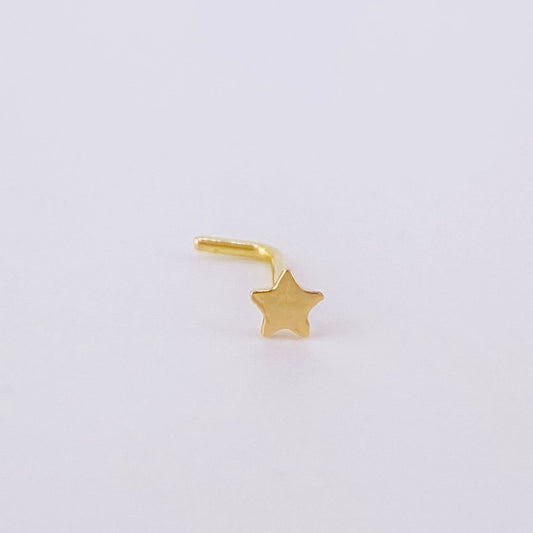 Piercing Chispa Estrella 0.1g / 1/4 in Oro Amarillo 18K