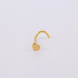 Heart Spark Piercing 0.15g / 1/2 in 18K Yellow Gold