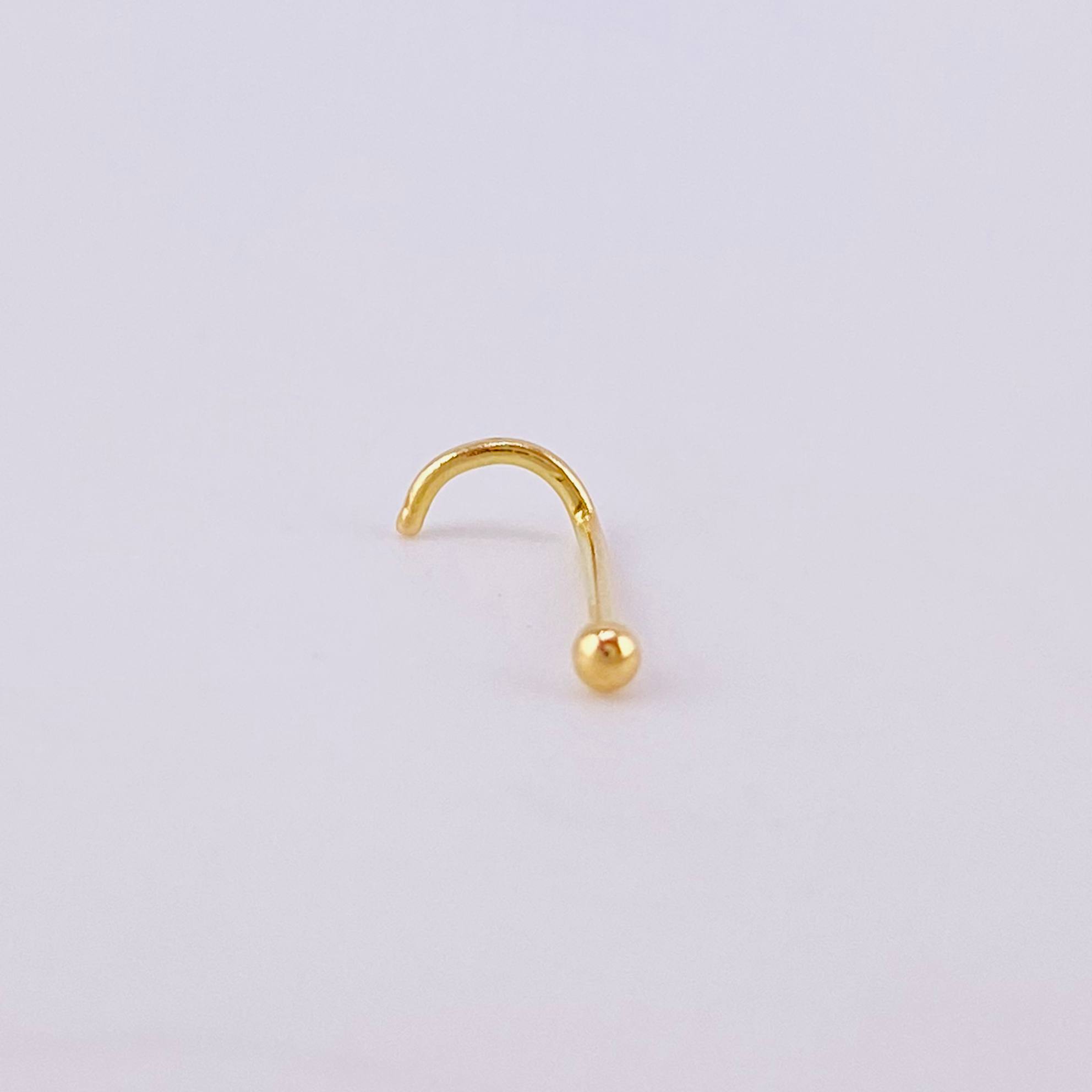 Piercing Chispa Bola 0.15g / 1/2 in Oro Amarillo 18K