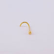 Piercing Chispa Bola 0.15g / 1/2 in Oro Amarillo 18K